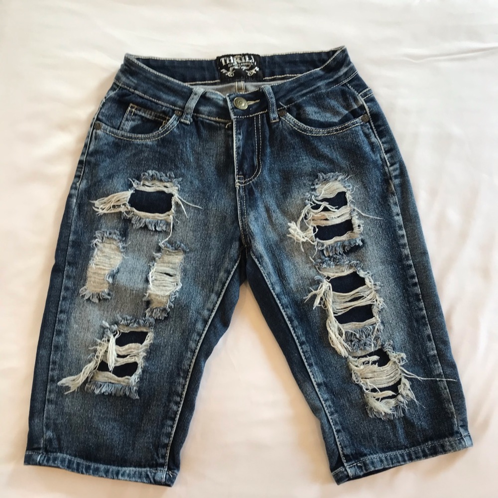 Thrill Junior’s Distressed Bermuda Shorts